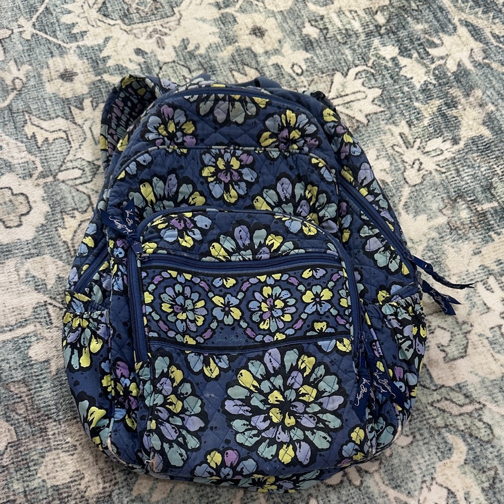 Vera Bradley Floral Blue Backpack